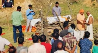 अमन साहू की अंतिम यात्रा में भीड़ 