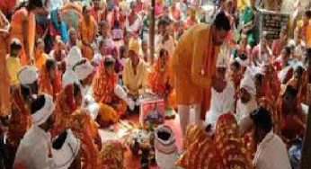 गुमला जिले के तेलगांव में सामूहिक विवाह कार्यक्रम का आयोजन